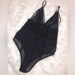 Black Sheer Bodysuit